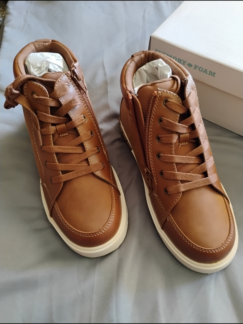 Sonoma Kid's Casual High-Top Sneakers in Brown